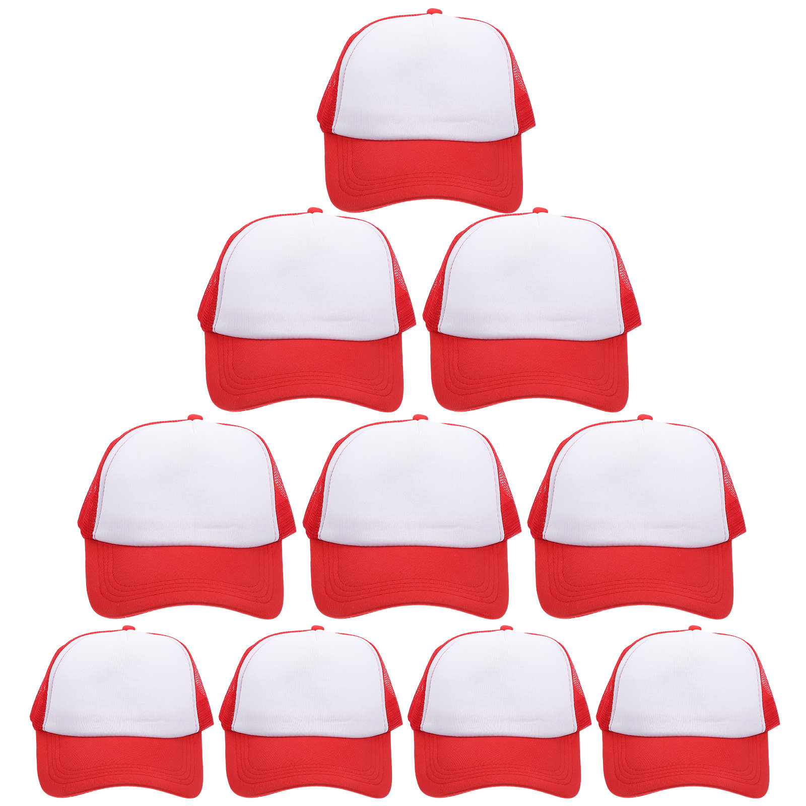 Hat Sublimation Blank - 10Pcs Blank Mesh Baseball Caps for