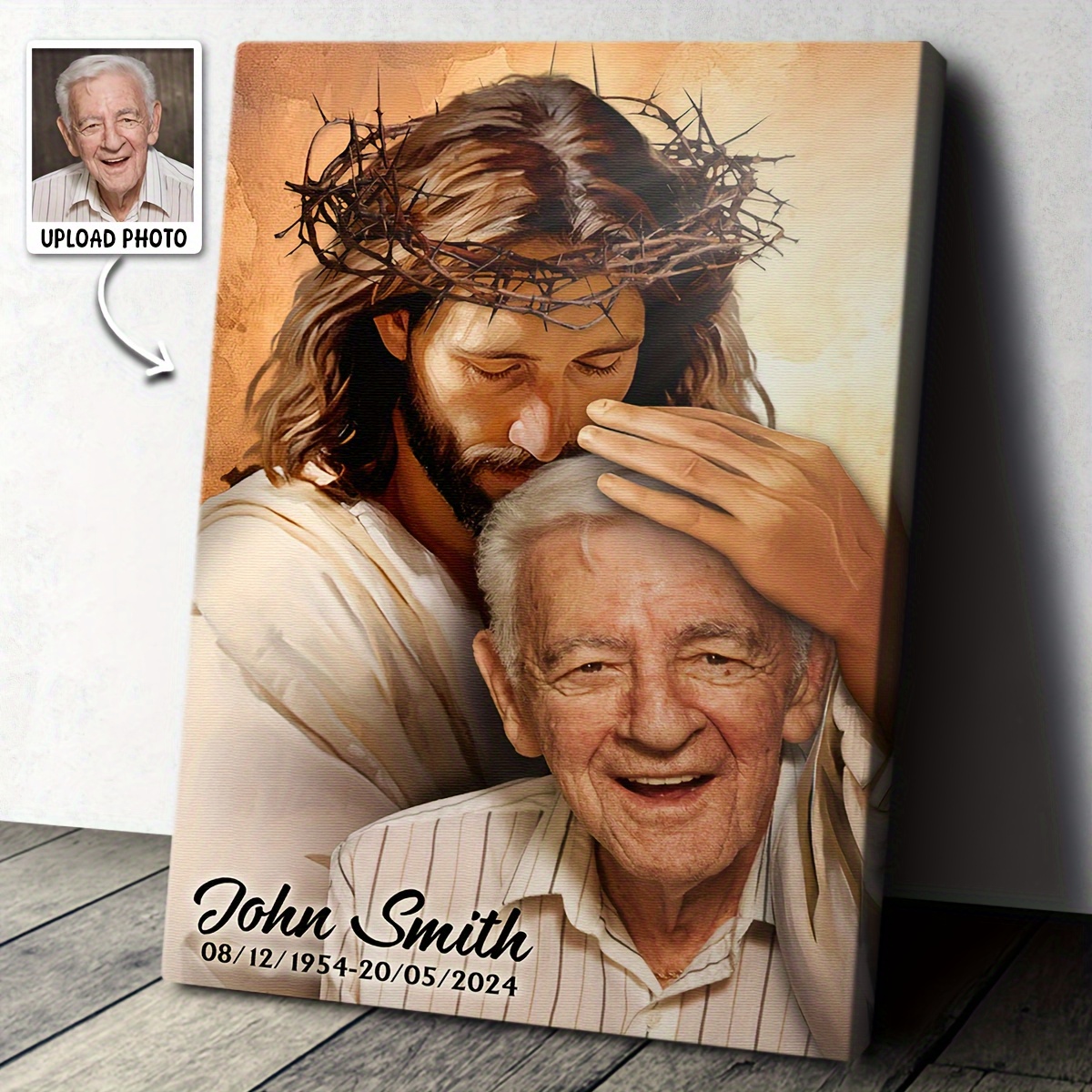 2D Flat-Custom Religious Memor - Canvas Wrap Ready ulasan dan harga