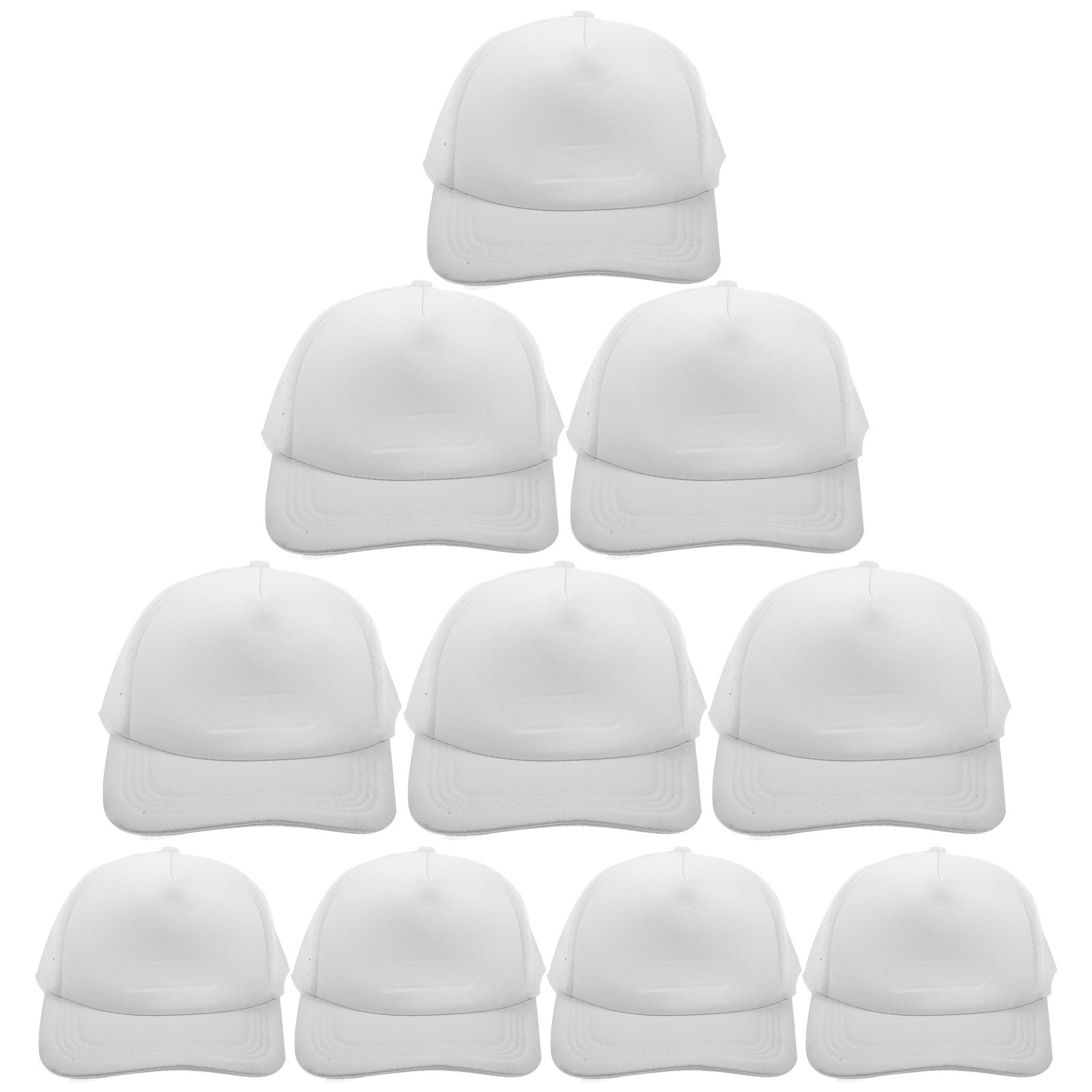 10Pcs Blank Mesh Baseball Hat  - Hat Sublimation Blank ulasan dan harga