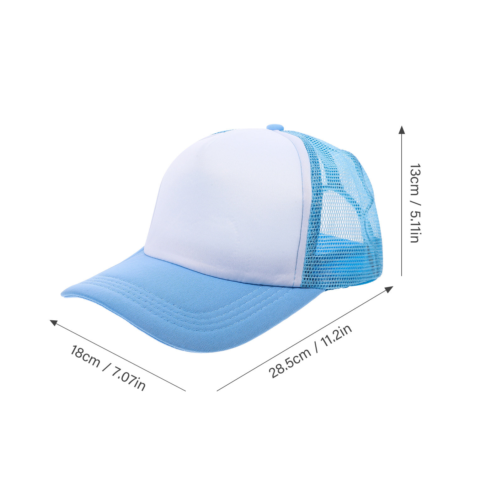 10Pcs Mesh Baseball Hat Blank  - Hat Sublimation Blank ulasan dan harga