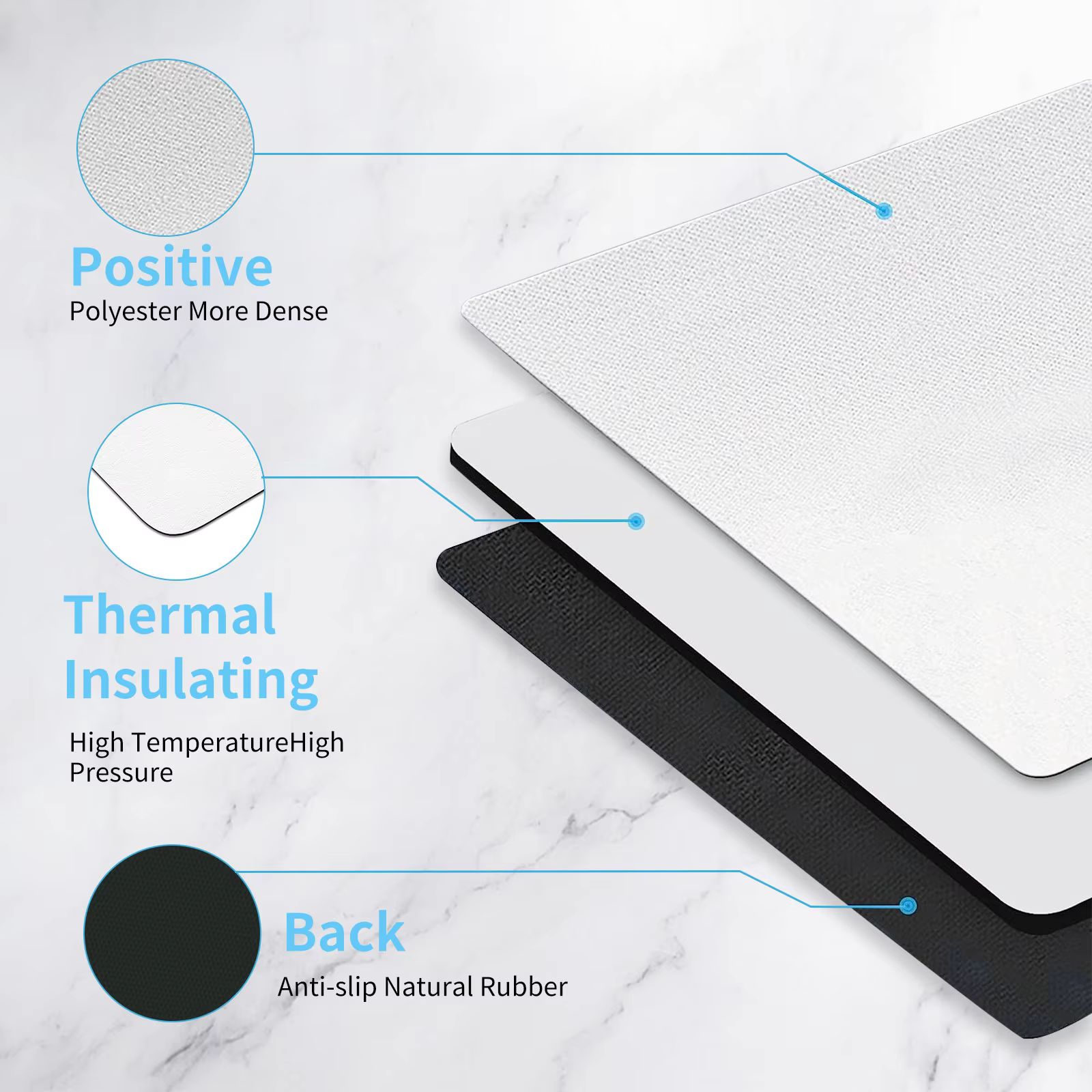 1 Pc Sublimation Mouse Pad Bla - Mouse Pad Blank Sublimation ulasan dan harga