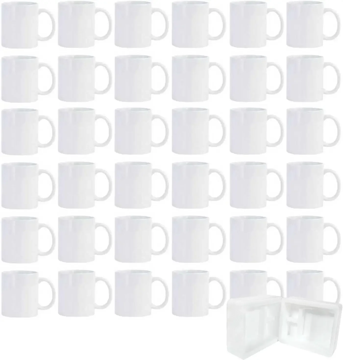 36pcs Sublimation Mugs, 11oz W - Sublimation Mug White ulasan dan harga