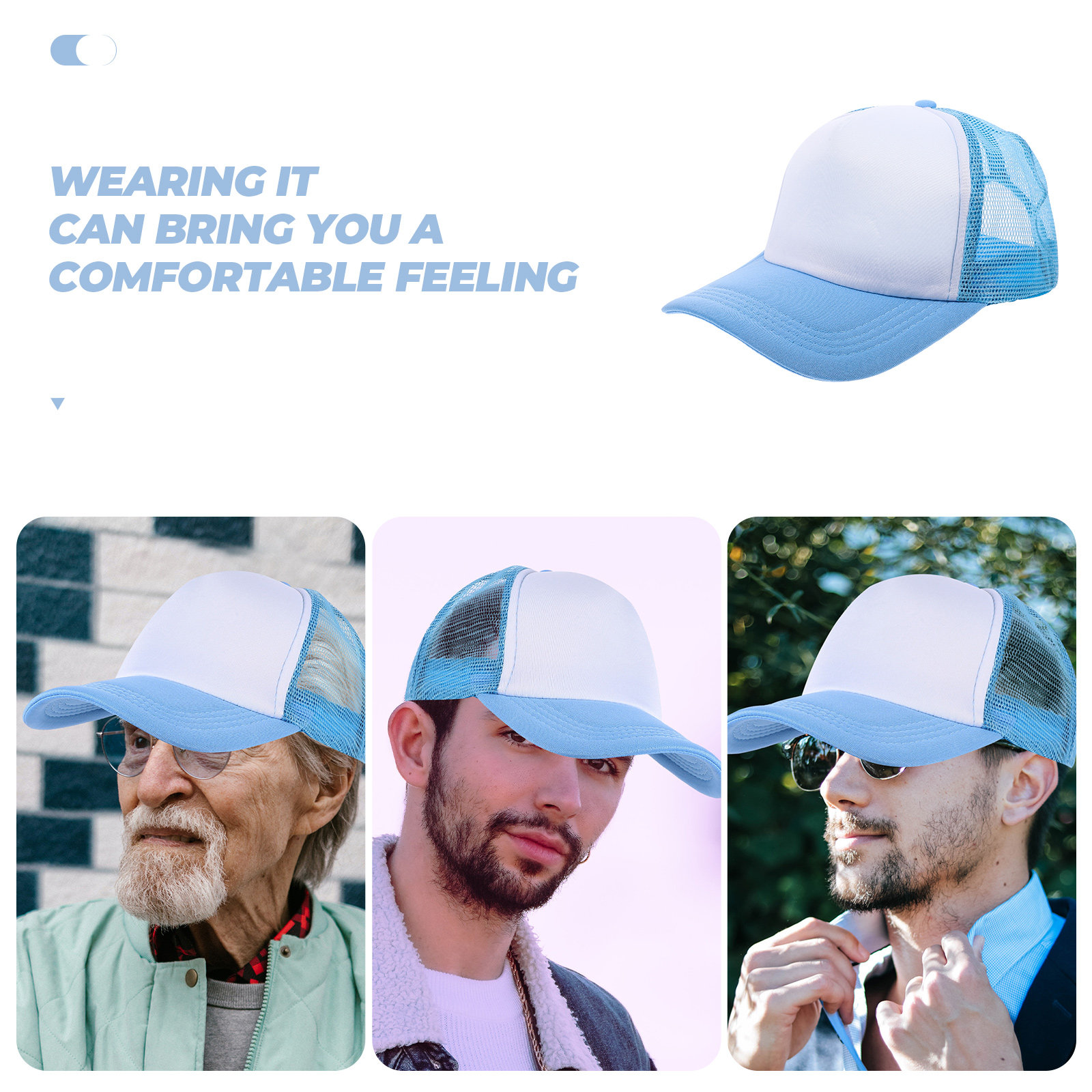 10Pcs Blank Baseball Hats Mesh - Hat Sublimation Blank ulasan dan harga