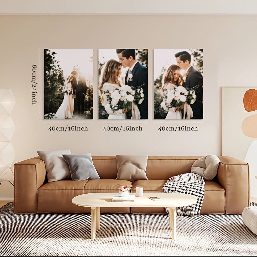 2D Flat, 3pcs 3pcs Personalize - Canvas Wrap Ready ulasan dan harga