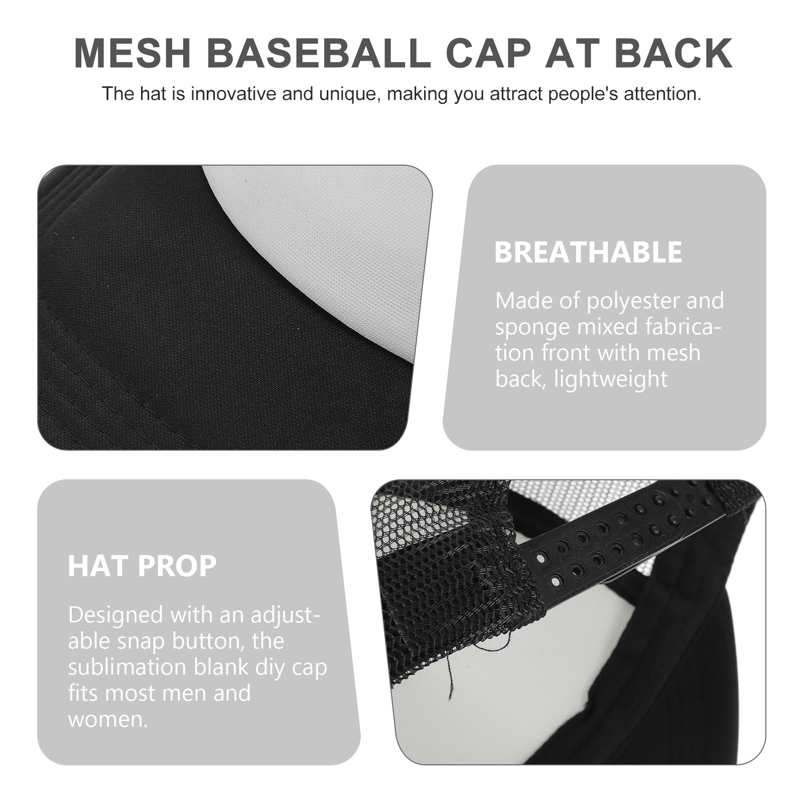 10Pcs DIY Blank Trucker Hat Me - Hat Sublimation Blank ulasan dan harga