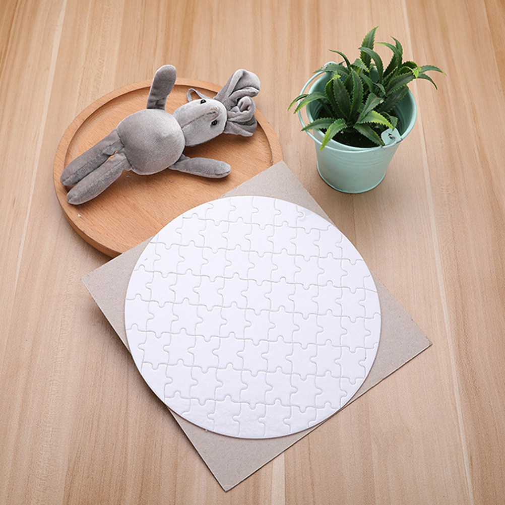 4Pcs White Sublimation Puzzle  - Puzzle Blank White ulasan dan harga