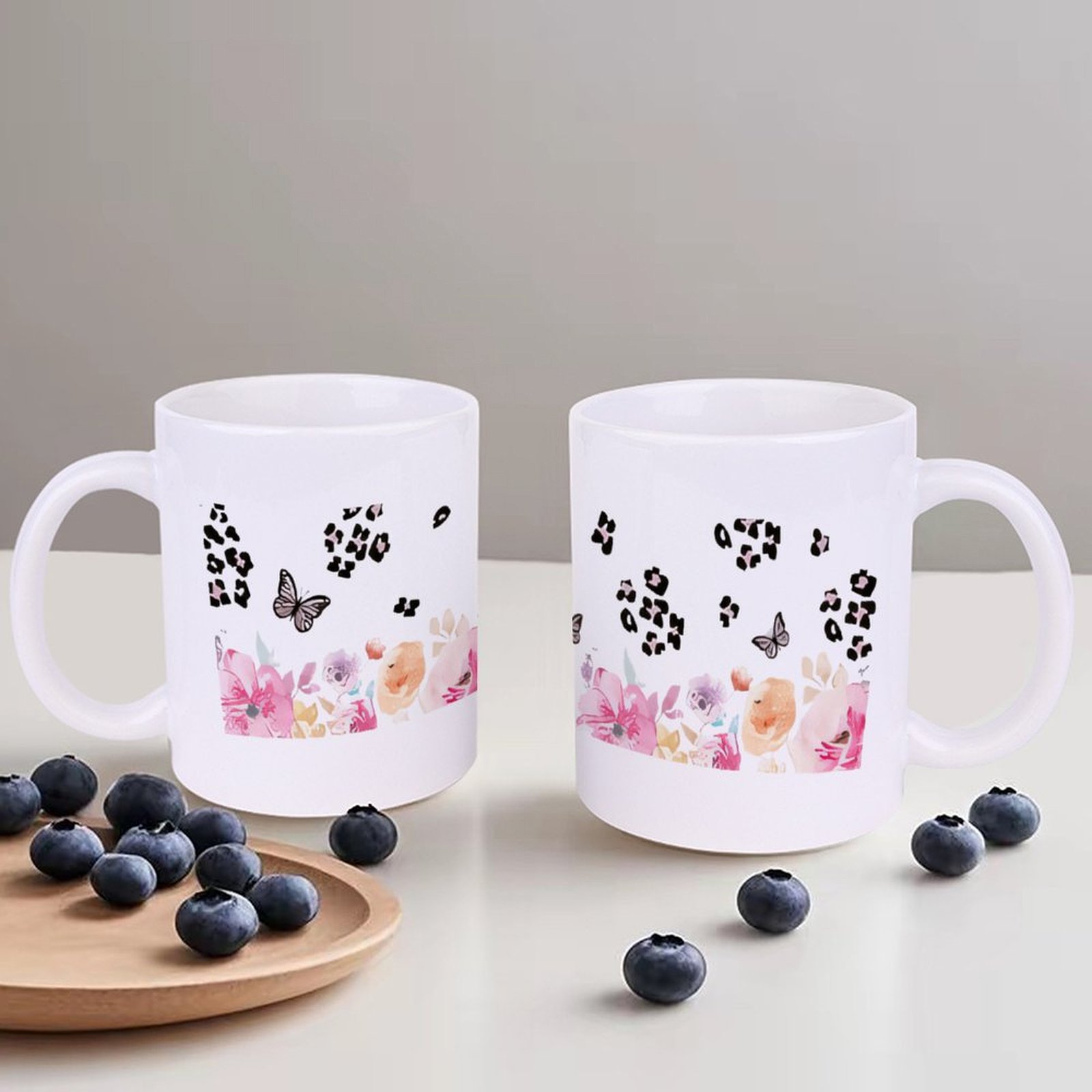 A Watercolor Painting Of Flowe - Sublimation Mug White ulasan dan harga