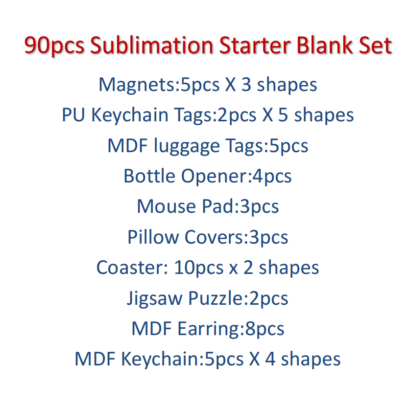 90pcs  Sublimation Blank Start - Coaster Sublimation Blank ulasan dan harga