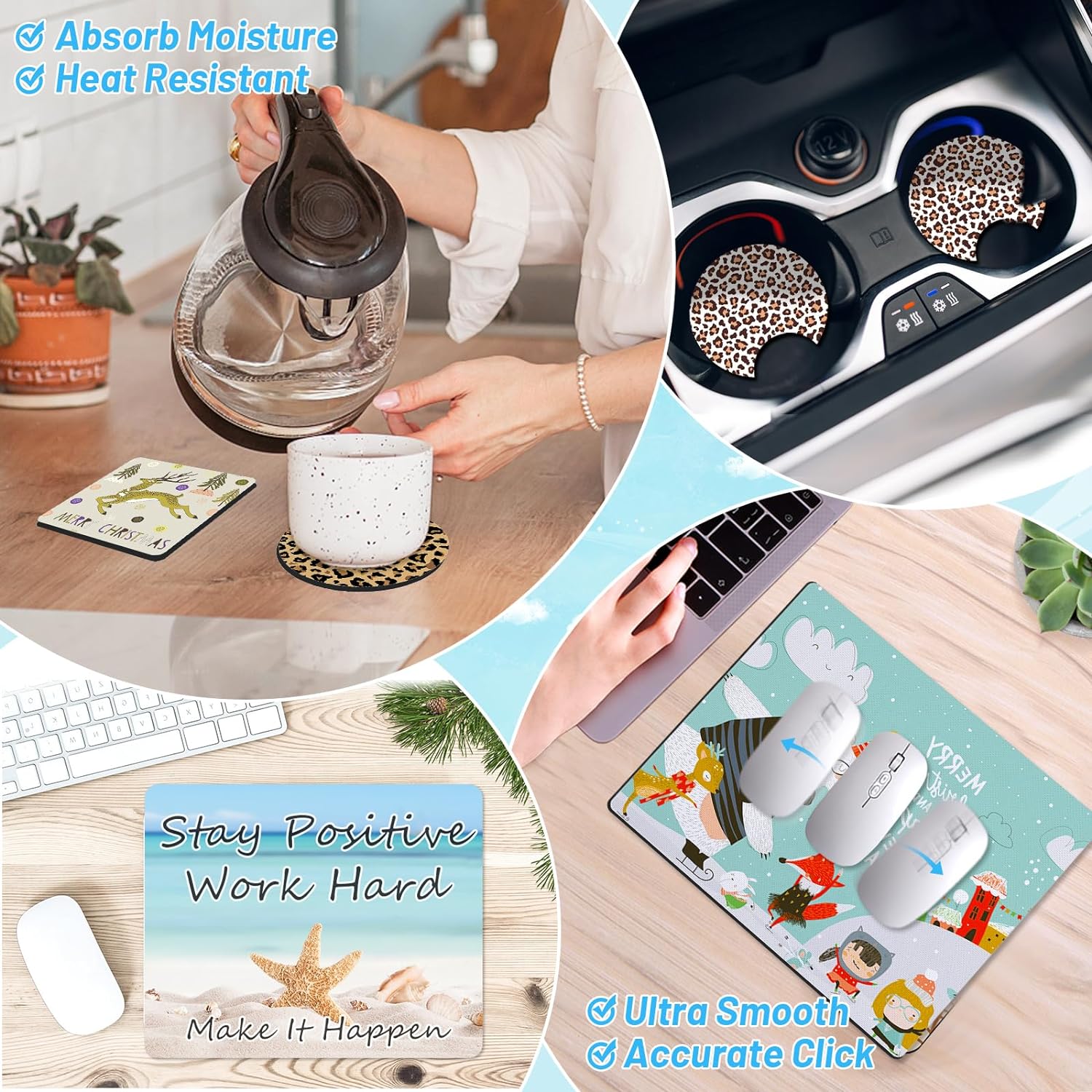 90pcs  Sublimation Blank Start - Coaster Sublimation Blank ulasan dan harga