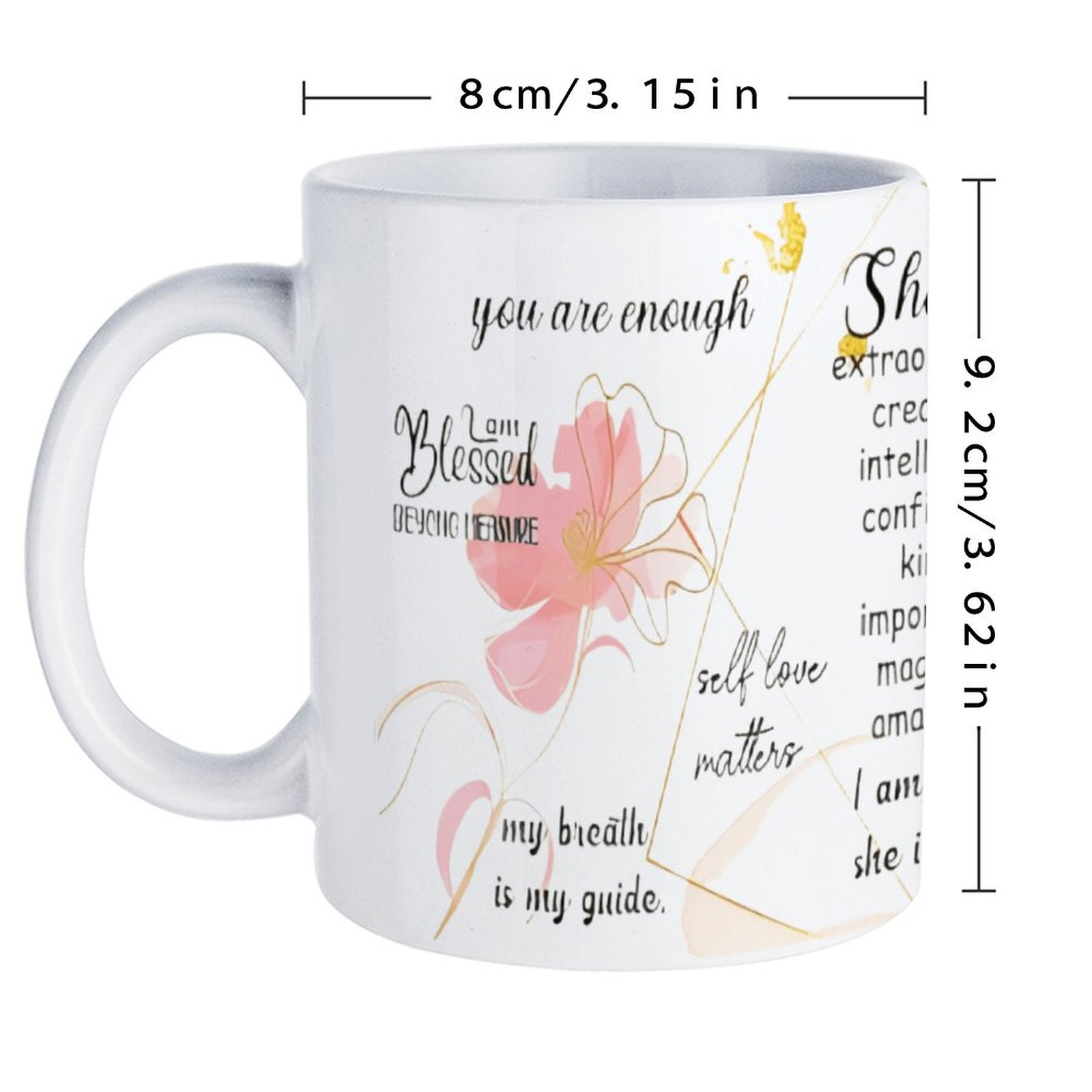A Poster With A Quote About Sh - Sublimation Mug White ulasan dan harga