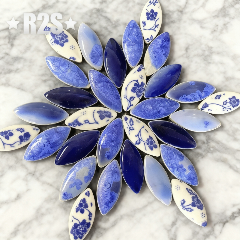 100g Mix color Irregular Ceram - Ceramic Tile Blank ulasan dan harga