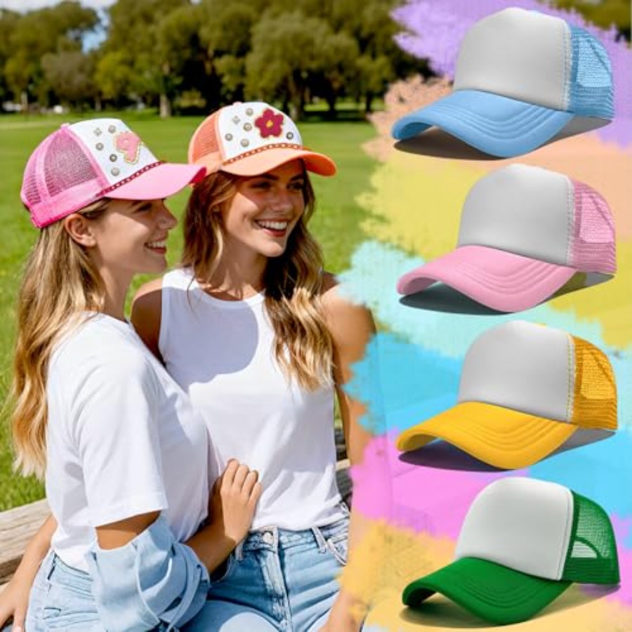 10 Pack Blank Trucker Hats DIY - Hat Sublimation Blank ulasan dan harga