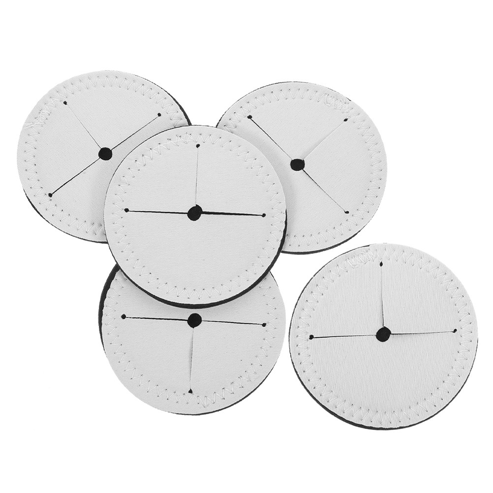 5Pcs White Round Blank Wine Gl - Coaster Sublimation Blank ulasan dan harga
